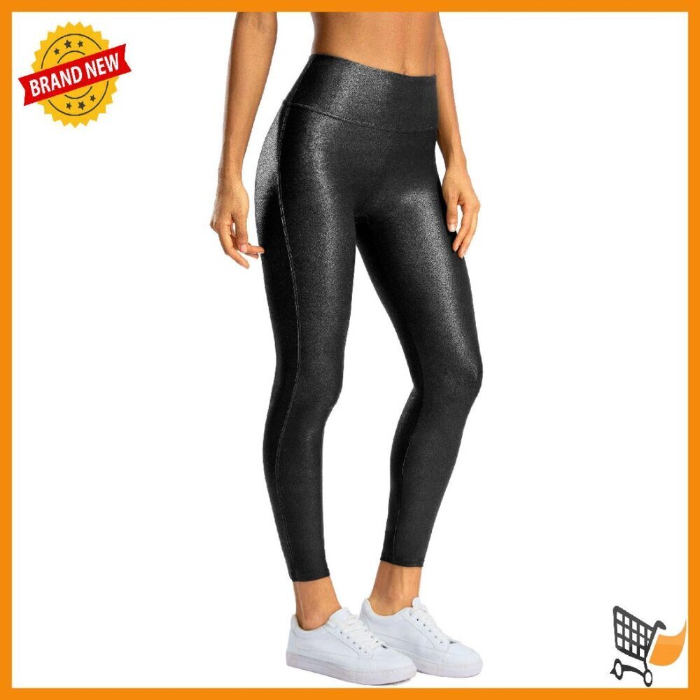 High Waisted Faux Leather Leggings 25''/27''/29'' Tummy Control Stretch